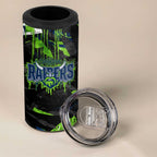 Personalized Canberra Raiders 4 in 1 Can Cooler Tumbler Graffiti Grunge Abstract Urban Street Style Design