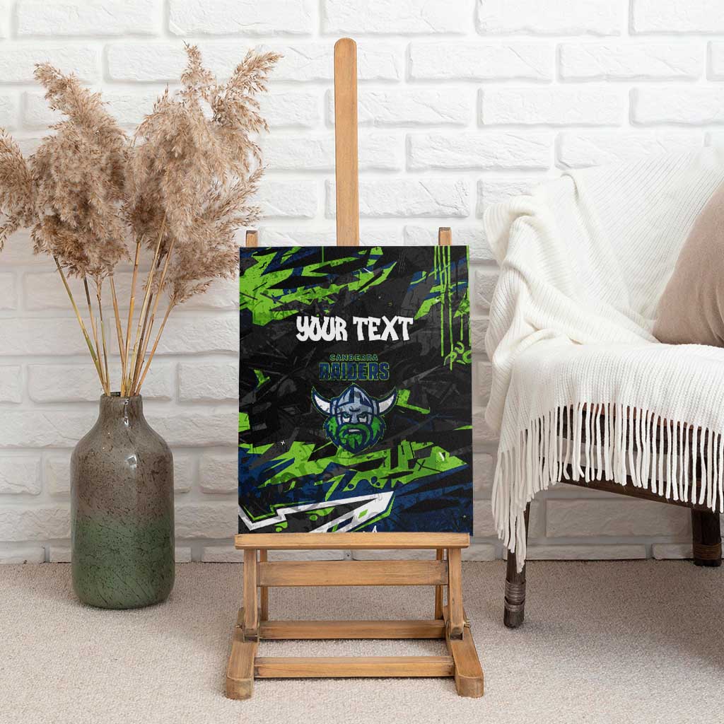 Personalized Canberra Raiders Canvas Wall Art Graffiti Grunge Abstract Urban Street Style Design