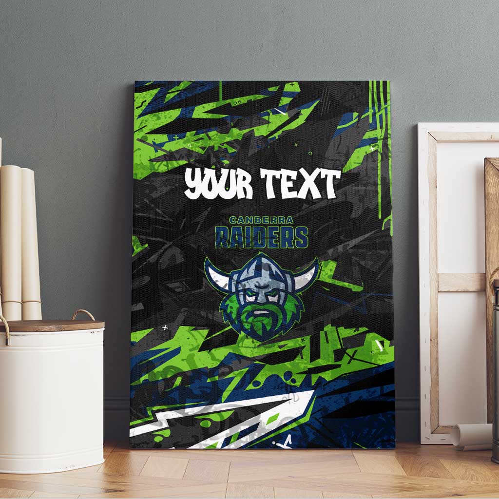 Personalized Canberra Raiders Canvas Wall Art Graffiti Grunge Abstract Urban Street Style Design