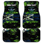 Personalized Canberra Raiders Car Mats Graffiti Grunge Abstract Urban Street Style Design