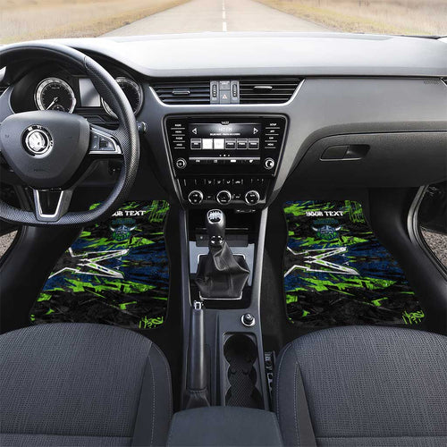 Personalized Canberra Raiders Car Mats Graffiti Grunge Abstract Urban Street Style Design