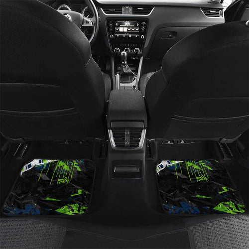 Personalized Canberra Raiders Car Mats Graffiti Grunge Abstract Urban Street Style Design