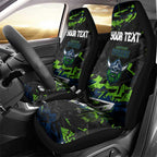 Personalized Canberra Raiders Car Seat Cover Graffiti Grunge Abstract Urban Street Style Design