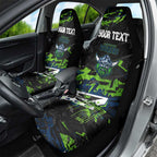 Personalized Canberra Raiders Car Seat Cover Graffiti Grunge Abstract Urban Street Style Design