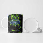 Personalized Canberra Raiders Ceramic Mug Graffiti Grunge Abstract Urban Street Style Design