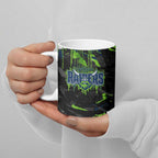 Personalized Canberra Raiders Ceramic Mug Graffiti Grunge Abstract Urban Street Style Design