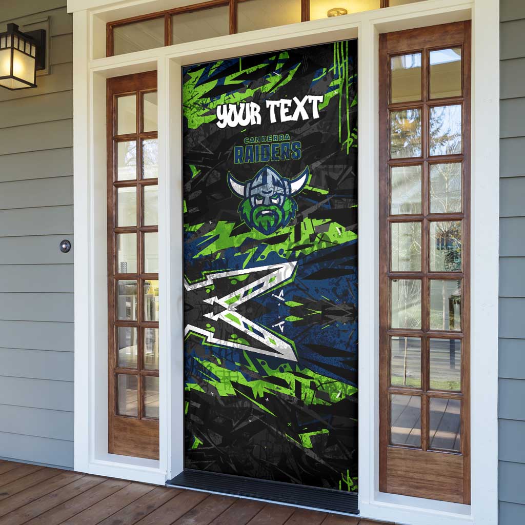 Personalized Canberra Raiders Door Cover Graffiti Grunge Abstract Urban Street Style Design