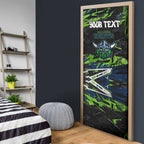 Personalized Canberra Raiders Door Cover Graffiti Grunge Abstract Urban Street Style Design