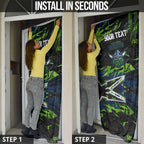 Personalized Canberra Raiders Door Cover Graffiti Grunge Abstract Urban Street Style Design