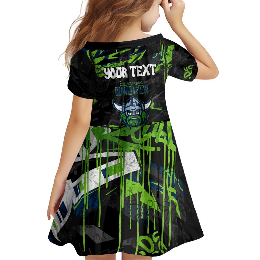 Personalized Canberra Raiders Family Matching Puletasi and Hawaiian Shirt Graffiti Grunge Abstract Urban Street Style Design