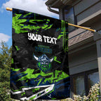 Personalized Canberra Raiders Garden Flag Graffiti Grunge Abstract Urban Street Style Design