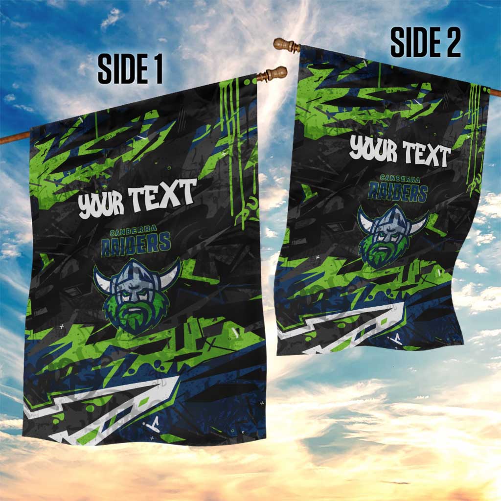 Personalized Canberra Raiders Garden Flag Graffiti Grunge Abstract Urban Street Style Design