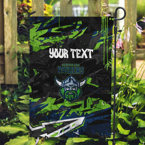 Personalized Canberra Raiders Garden Flag Graffiti Grunge Abstract Urban Street Style Design