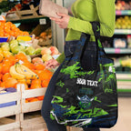Personalized Canberra Raiders Grocery Bag Graffiti Grunge Abstract Urban Street Style Design