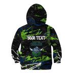 Personalized Canberra Raiders Kid Hoodie Graffiti Grunge Abstract Urban Street Style Design