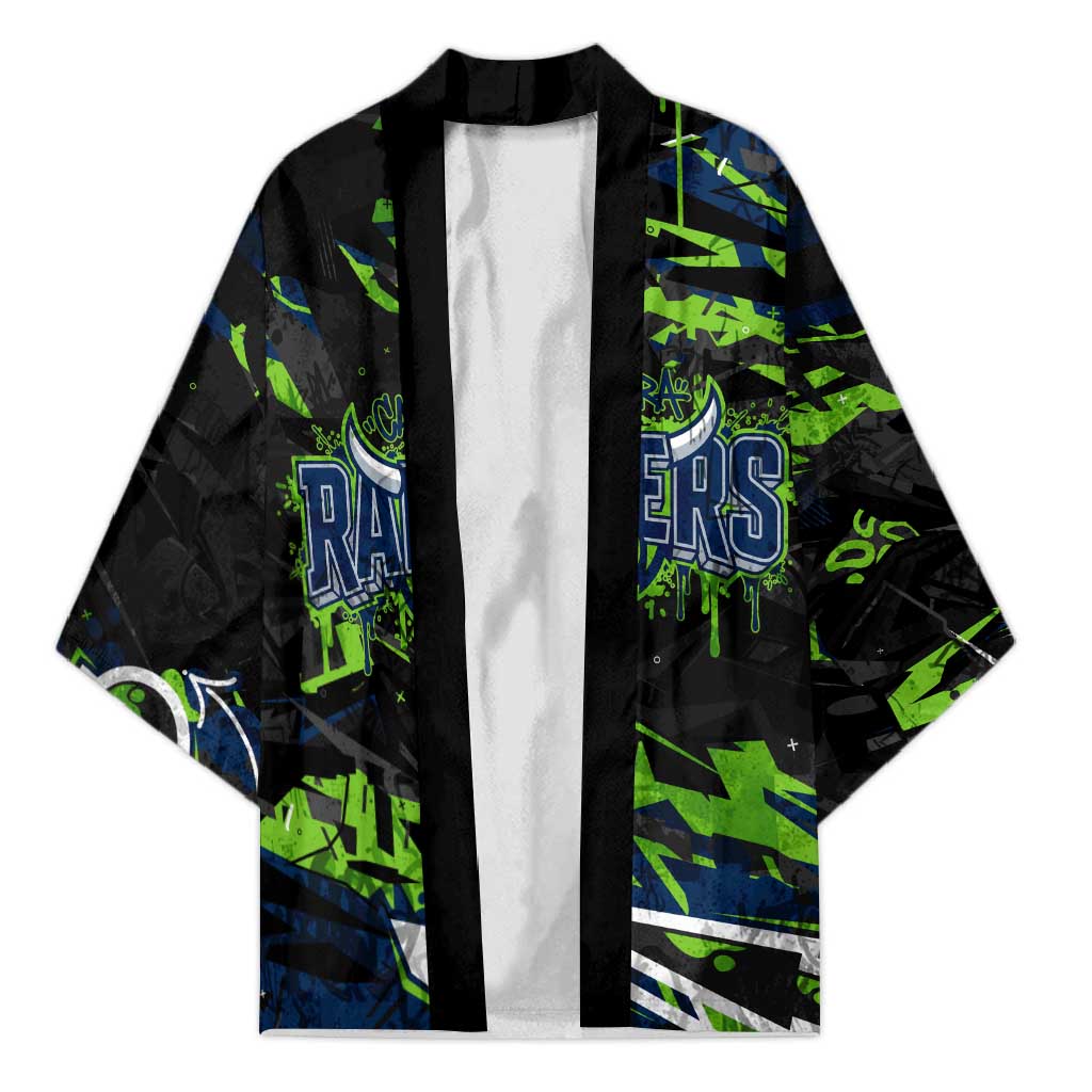 Personalized Canberra Raiders Kimono Graffiti Grunge Abstract Urban Street Style Design
