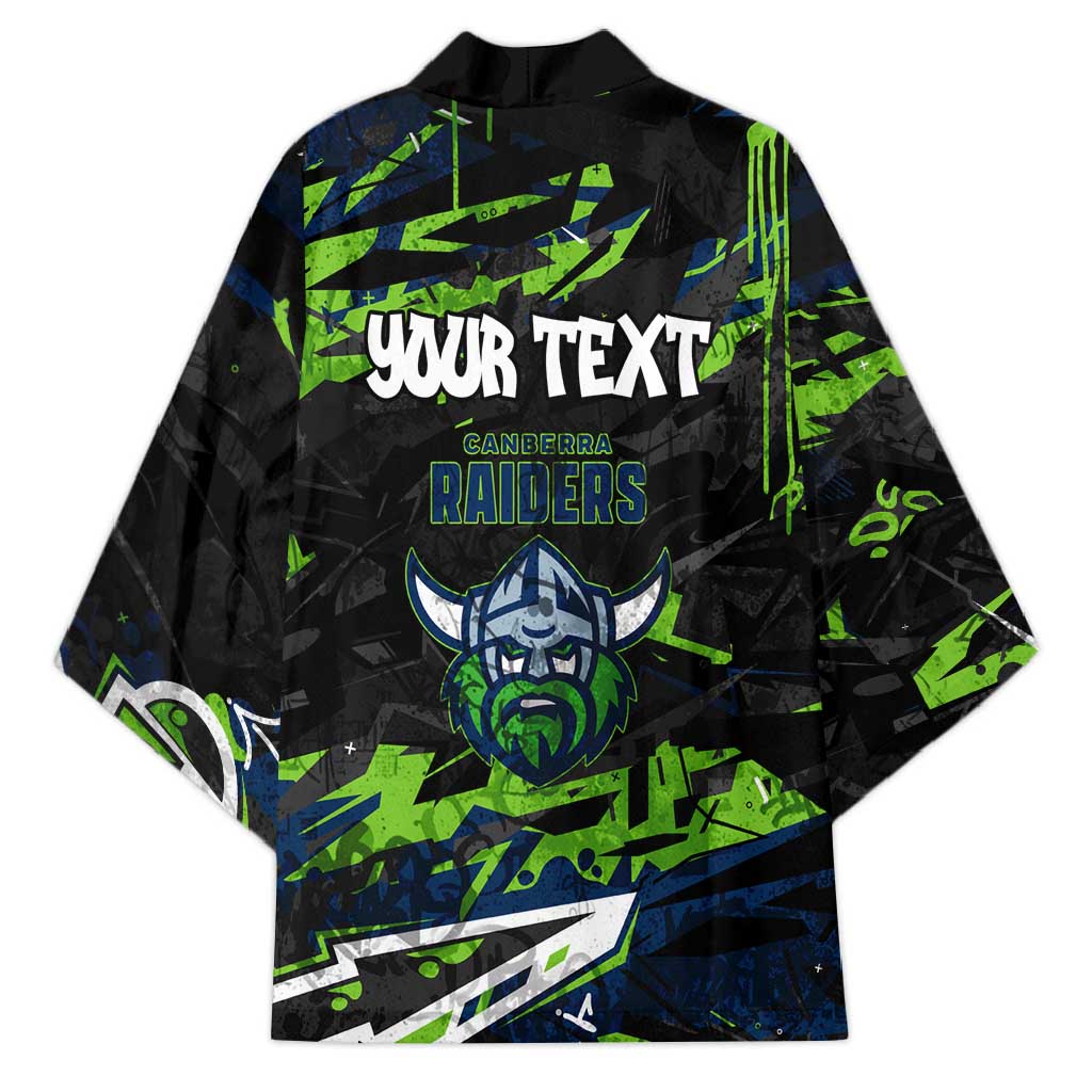 Personalized Canberra Raiders Kimono Graffiti Grunge Abstract Urban Street Style Design