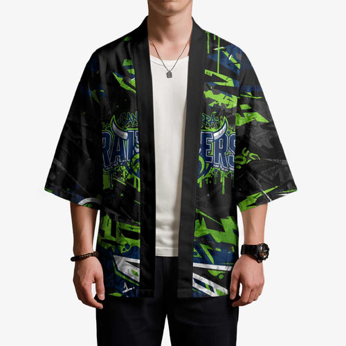 Personalized Canberra Raiders Kimono Graffiti Grunge Abstract Urban Street Style Design