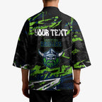 Personalized Canberra Raiders Kimono Graffiti Grunge Abstract Urban Street Style Design