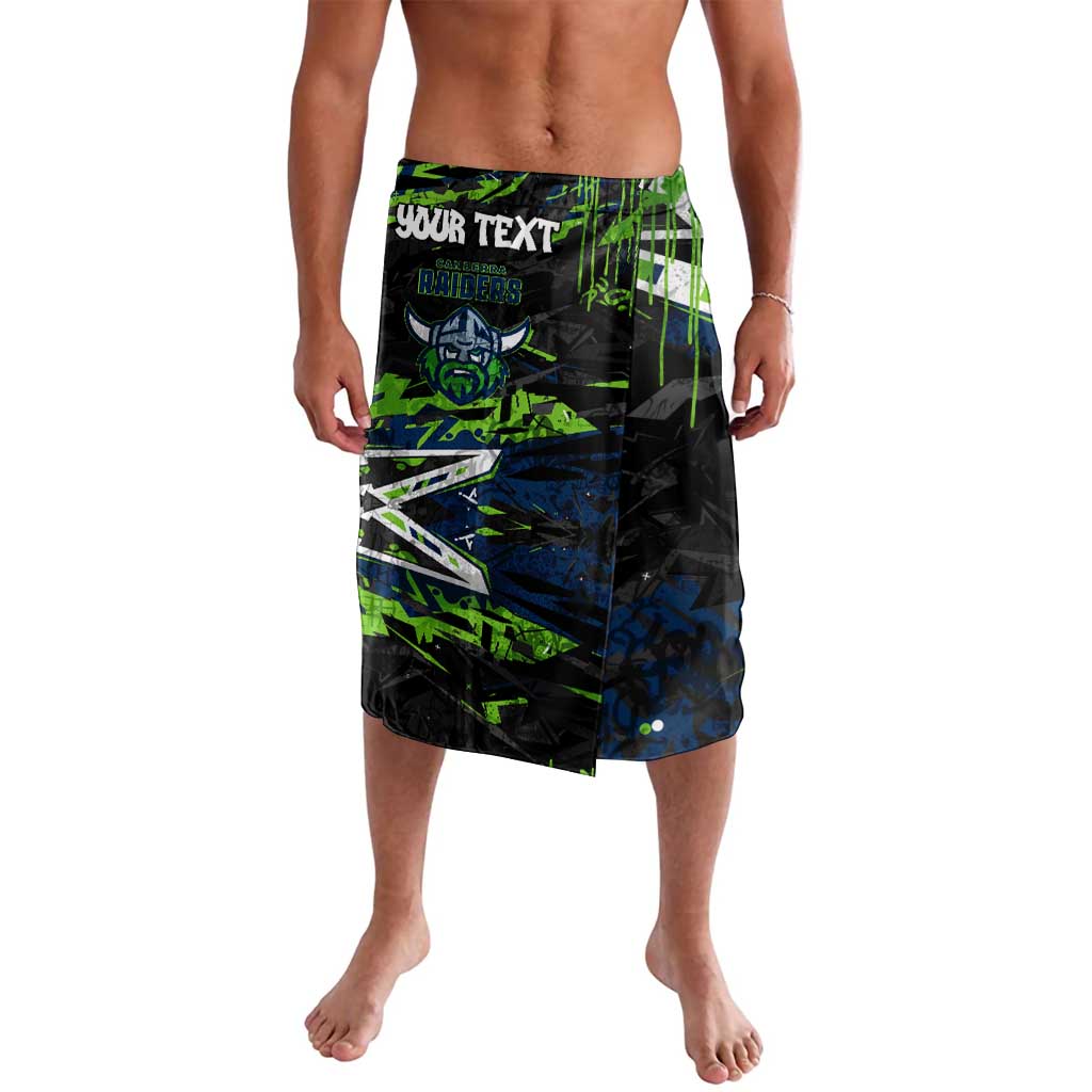 Personalized Canberra Raiders Lavalava Graffiti Grunge Abstract Urban Street Style Design