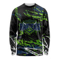 Personalized Canberra Raiders Long Sleeve Shirt Graffiti Grunge Abstract Urban Street Style Design