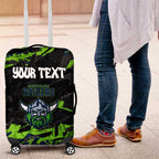 Personalized Canberra Raiders Luggage Cover Graffiti Grunge Abstract Urban Street Style Design