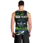 Personalized Canberra Raiders Men Tank Top Graffiti Grunge Abstract Urban Street Style Design