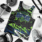 Personalized Canberra Raiders Men Tank Top Graffiti Grunge Abstract Urban Street Style Design