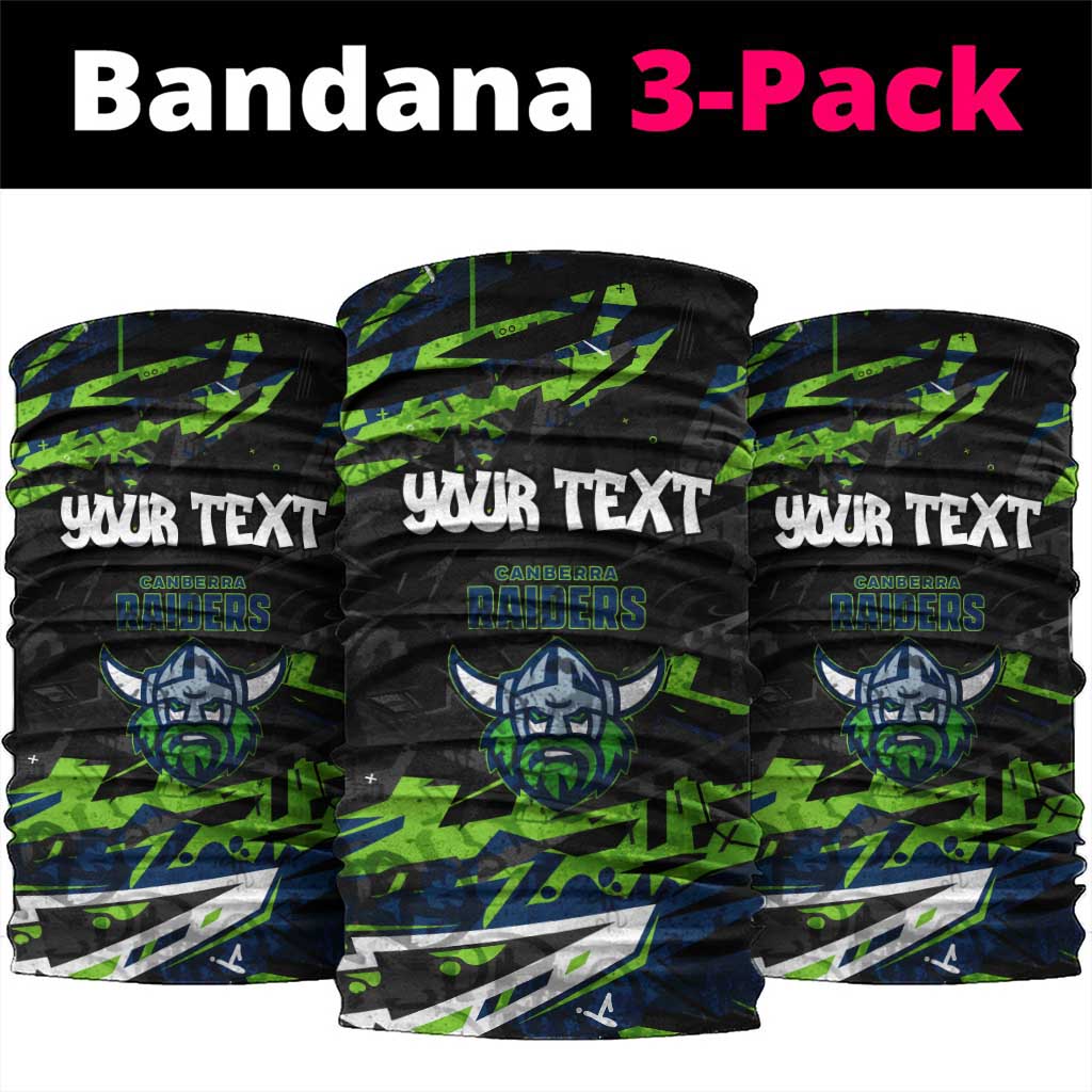 Personalized Canberra Raiders Neck Gaiter Graffiti Grunge Abstract Urban Street Style Design