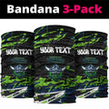 Personalized Canberra Raiders Neck Gaiter Graffiti Grunge Abstract Urban Street Style Design
