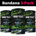 Personalized Canberra Raiders Neck Gaiter Graffiti Grunge Abstract Urban Street Style Design