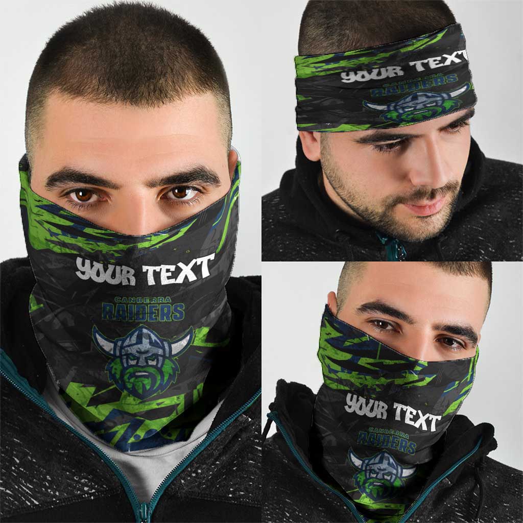 Personalized Canberra Raiders Neck Gaiter Graffiti Grunge Abstract Urban Street Style Design
