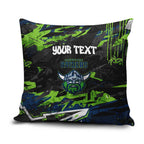 Personalized Canberra Raiders Pillow Cover Graffiti Grunge Abstract Urban Street Style Design