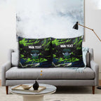 Personalized Canberra Raiders Pillow Cover Graffiti Grunge Abstract Urban Street Style Design