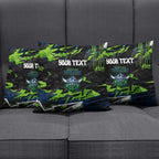 Personalized Canberra Raiders Pillow Cover Graffiti Grunge Abstract Urban Street Style Design