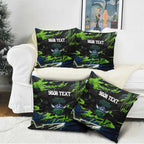 Personalized Canberra Raiders Pillow Cover Graffiti Grunge Abstract Urban Street Style Design
