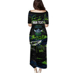 Personalized Canberra Raiders Puletasi Graffiti Grunge Abstract Urban Street Style Design