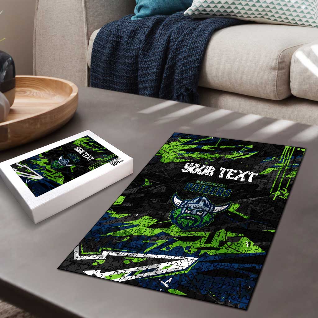 Personalized Canberra Raiders Puzzle Graffiti Grunge Abstract Urban Street Style Design