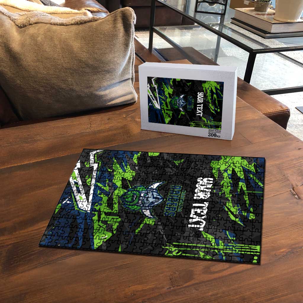 Personalized Canberra Raiders Puzzle Graffiti Grunge Abstract Urban Street Style Design