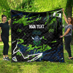 Personalized Canberra Raiders Quilt Graffiti Grunge Abstract Urban Street Style Design