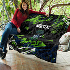 Personalized Canberra Raiders Quilt Graffiti Grunge Abstract Urban Street Style Design