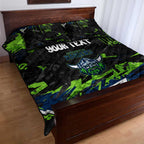 Personalized Canberra Raiders Quilt Bed Set Graffiti Grunge Abstract Urban Street Style Design