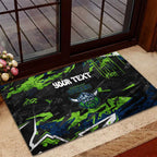 Personalized Canberra Raiders Rubber Doormat Graffiti Grunge Abstract Urban Street Style Design