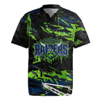 Personalized Canberra Raiders Rugby Jersey Graffiti Grunge Abstract Urban Street Style Design