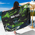 Personalized Canberra Raiders Sarong Graffiti Grunge Abstract Urban Street Style Design