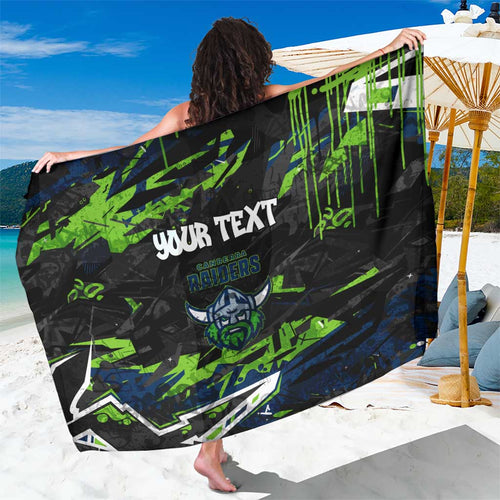 Personalized Canberra Raiders Sarong Graffiti Grunge Abstract Urban Street Style Design