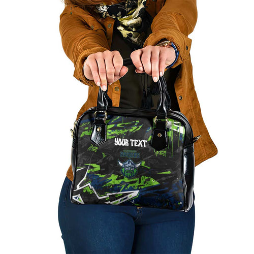 Personalized Canberra Raiders Shoulder Handbag Graffiti Grunge Abstract Urban Street Style Design
