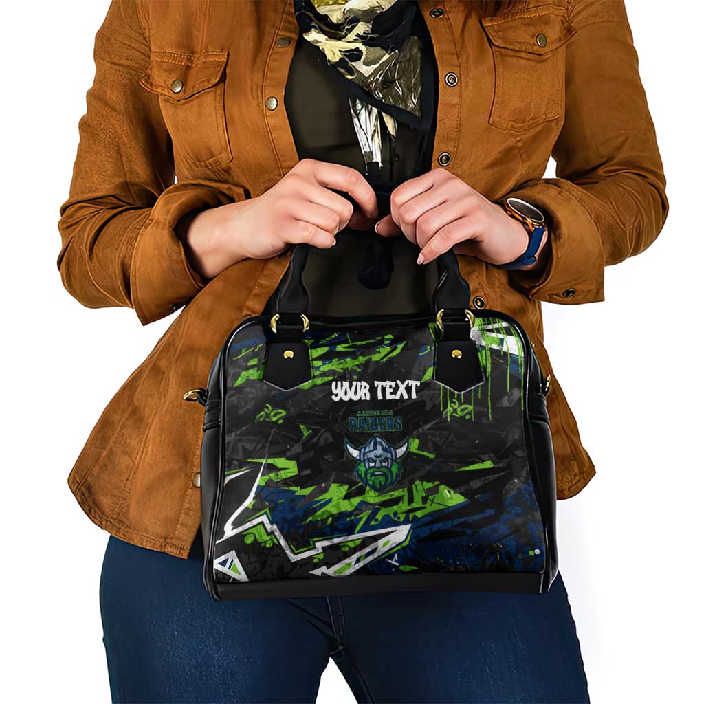 Personalized Canberra Raiders Shoulder Handbag Graffiti Grunge Abstract Urban Street Style Design
