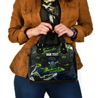 Personalized Canberra Raiders Shoulder Handbag Graffiti Grunge Abstract Urban Street Style Design
