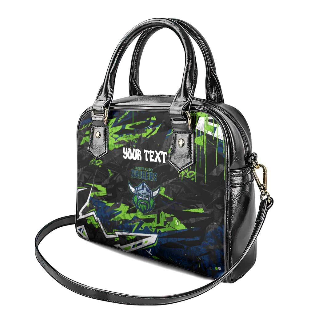 Personalized Canberra Raiders Shoulder Handbag Graffiti Grunge Abstract Urban Street Style Design